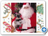 Simon enjoyed Santa's visit